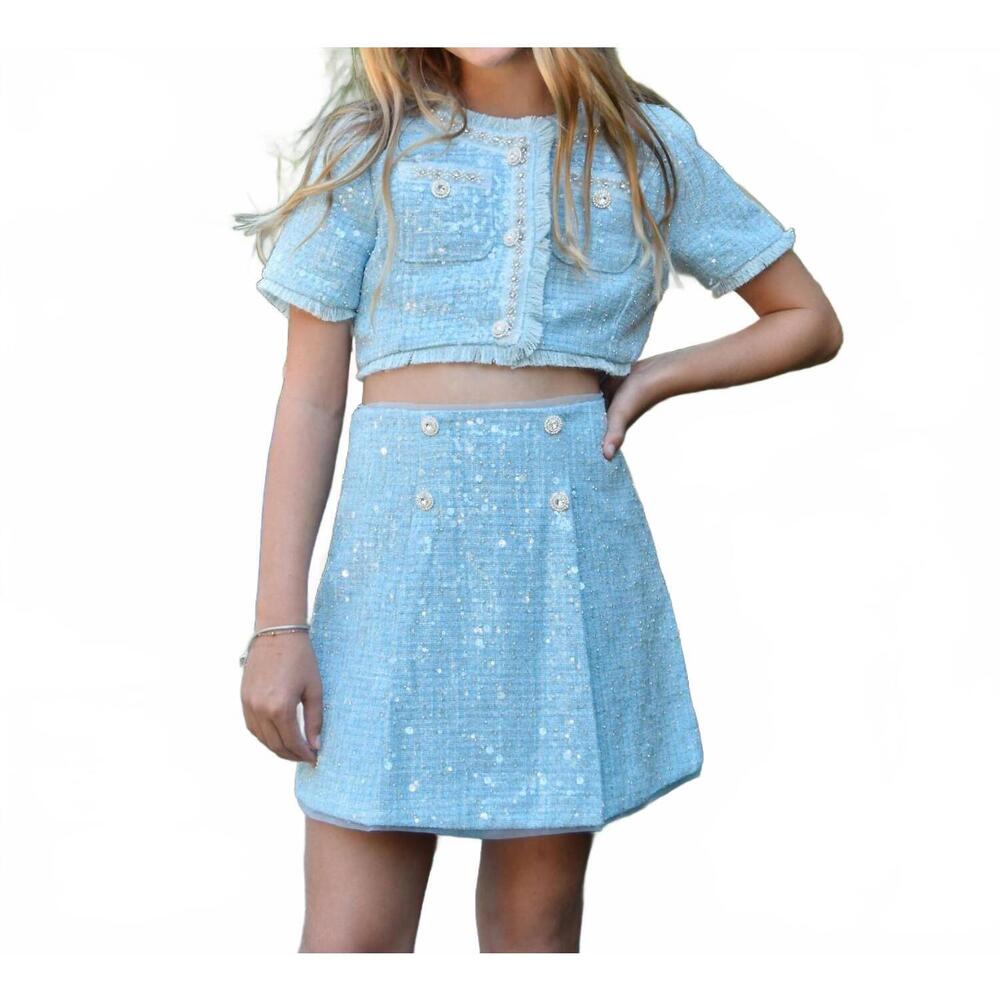 NEW MINI DREAMERS girls olivia 3-piece set in light blue